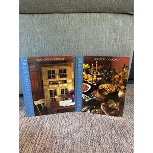 Vintage Hardcover Books.  Time Life.  Country Furniture and Country Cooking